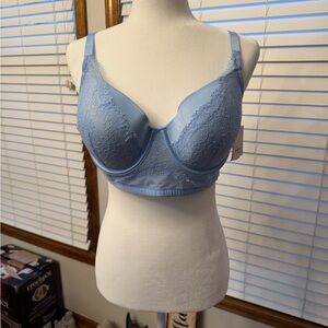 Elegant Blue Lace Bra. New with tags.